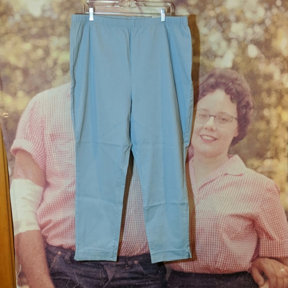 Just My Size 26-28W Petite Tokyo Blue Leggings